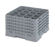 Cambro 16S1058151 Camrack Glass Rack With (5) Soft Gray Extenders