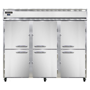 Continental Refrigerator 3FES-HD 85.5" W Three-Section Solid Door Reach-In Extra-Wide Freezer - 115 Volts