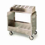 Lakeside 403 Tray & Silver Cart with Handle