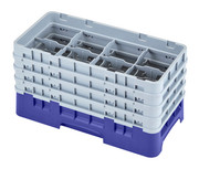 Cambro 8HS800186 Camrack Glass Rack With (4) Soft Gray Extenders