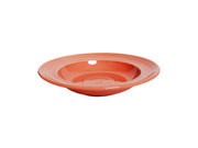 Tuxton CND-090 9" 12 Oz. Ceramic Cinnebar Round Soup Bowl (2 Dozen Per Case)