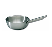 Matfer Bourgeat 686520 7.88" 1.50 Qt. Stainless Steel and Aluminum Tradition Plus Saute Pan