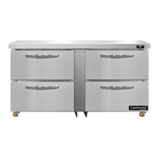 Continental Refrigerator D60N-U-D 60"W Two-Section Reach-In Designer Line Undercounter Refrigerator