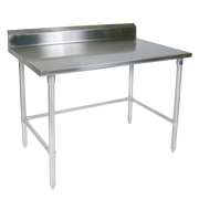 John Boos ST4R5-3060SBK 60"W x 30"D Stainless Steel Work Table Backsplash