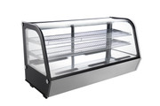 Admiral Craft BDRCTD-200 48" W Glass Door Black Diamond Refrigerated Display Case - 115 Volts