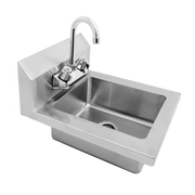 Atosa MRS-HS-14 14" W Stainless Steel Wall Mount MixRite Hand Sink