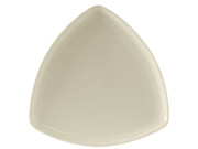 Tuxton BEZ-1177 Ceramic American White/Eggshell Triangular Plate (1 Dozen)