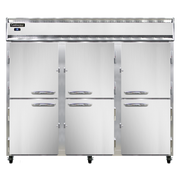 Continental Refrigerator 3RENSAHD 85.5" W Three-Section Solid Door Reach-In Extra-Wide Refrigerator