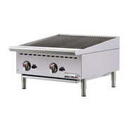 Winco NGCB-24R 24" Natural Gas Countertop Spectrum Charbroiler - 70,000 BTU