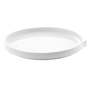 Bon Chef 1400004P 7.5" Porcelain Round Stacked Lines Salad Plate