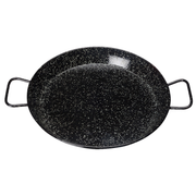 Winco CSPP-14E 14-1/8" Carbon Steel Round Paella Pan