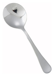 Winco 0026-04 5-7/8" 18/0 Stainless Steel Bouillon Spoon (Contains 1 Dozen)