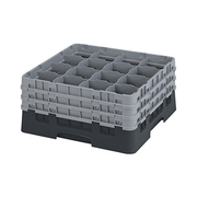 Cambro 16S738110 Camrack Glass Rack With (3) Soft Gray Extenders