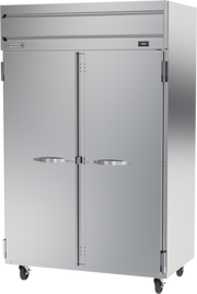 Beverage Air HFP2-1S 52" W Two-Section Solid Door Reach-In Horizon Series Freezer - 115 Volts