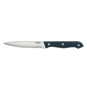 Winco K-70P 9-3/8" Stainless Steel Steak Knife with Solid SOM Handle (Contains 1 Dozen)