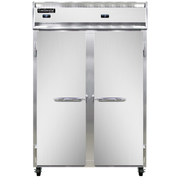 Continental Refrigerator 2RF-SS 52" W Two-Section Solid Door Reach-In Refrigerator/Freezer