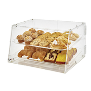 Winco ADC-2 1'' x 18'' x 1''H Clear Acrylic Countertop Display Case ( 1 Set)