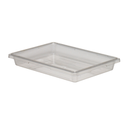 Cambro 18263CW135 5 Gal. 26" W x 18" D x 3 1/2" H Clear Polycarbonate Camwear Food Storage Container