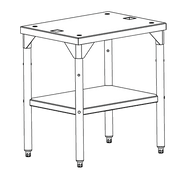 Market Forge 95-6060 28" high Stainless Steel Equipment Stand