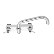 Fisher 51179 14" Swing Spout And Elbows 8" Backsplash Stainless Steel Faucet