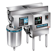 Salvajor 300-TVR Disposer TroughVeyor food waste conveying & Disposing System With Water recirculation Right-hand Operation 3 HP Disposer