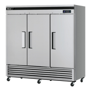 Turbo Air TSF-72SD-N 81.88" W Three-Section Solid Door Reach-In Super Deluxe Freezer - 115 Volts