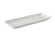 Tuxton BPZ-1341 Porcelain Porcelain White Rectangular Tray (1 Dozen)