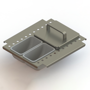 Glastender DICP-12L 4 Cup Condiment Drawer Insert