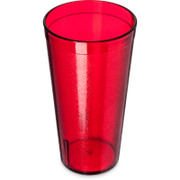 Carlisle 522010 20 Oz. Ruby SAN Plastic Textured Exterior Stackable Tumbler