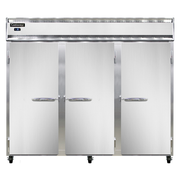 Continental Refrigerator 3FES-SS 85.5" W Three-Section Solid Door Reach-In Extra-Wide Freezer - 115 Volts