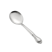 CAC China 2003-04 6" L Stainless Steel Heavy Weight Elizabeth Bouillon Spoon (50 Dozen Per Case)