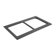 Bon Chef 52148BLK 12.75" Black Aluminum E Z Fit Custom Cut Tile