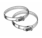 RedGoat 08-ABC-33 Stainless Steel Clamps