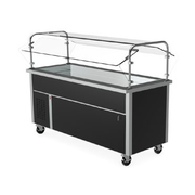 Randell RS SSO-RCP-4 60" X 30" X 35-1/2" Stainless Steel Self-Contained Refrigeration Mobile RanServe Cold Food Table