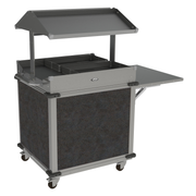 Cadco CBC-GG-B2-L3 Mobileserv Standard Grab & Go Merchandising Cart With 2-Sided Grab & Go Shelf On Top