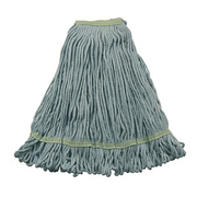 Continental Commercial A02612 Looped-End Medium Blue Blend HuskeePro Wet Mop