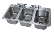 Advance Tabco DI-3-10-1X 1 12" W x 18.5" D Compartment Stainless Steel Drop-In Sink