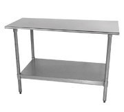 Advance Tabco TTS-240-X 30"W x 24"D Stainless Steel 18 Gauge Work Table with Undershelf