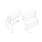 Randell RCL-70.5 70-1/2"W Left Section Stainless Steel RanChef-INTRO Chef Table