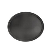 CAC China PDTO-2722BK Black Plastic Oval Super Tray (6 Each Per Case)