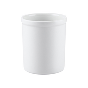 CAC China JAR-40 42.25 Oz. Super White Porcelain Round Pot (8 Each Per Case)
