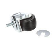 830255 CASTOR 2-1/2 W/BRAKE SILVER 1/2-13 X 1 STEM X