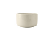 Tuxton BES-1208 4-1/8" 12 Oz. Ceramic American White/Eggshell Round Soup Cup (2 Dozen Per Case)