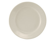Tuxton TRE-016 10-1/2" Ceramic American White/Eggshell Round Plate (1 Dozen)