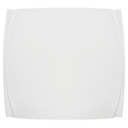 Winco WDP009-102 Porcelain Bright White Square Plate (12 Each Per Case)