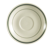 CAC China GS-36 4" Dia. American White Ceramic Round Greenbrier Saucer (3 Dozen Per Case)