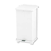 Rubbermaid FGST24EPLWH 13 Gal. White The Defenders Step Can
