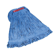 Rubbermaid FGD21306BL00 1" Wide Band Blue Cotton Supper Stitch Mop Head