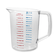 Rubbermaid FG321700CLR 64 Oz. Clear Polycarbonate Bouncer Measuring Cup