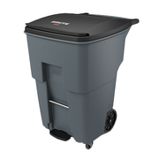 Rubbermaid 1971997 95 Gallon Gray Step-On Rollout Container